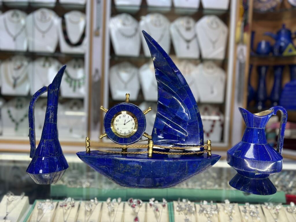 Handmade Lapis Lazuli Crafts from Badakhshan