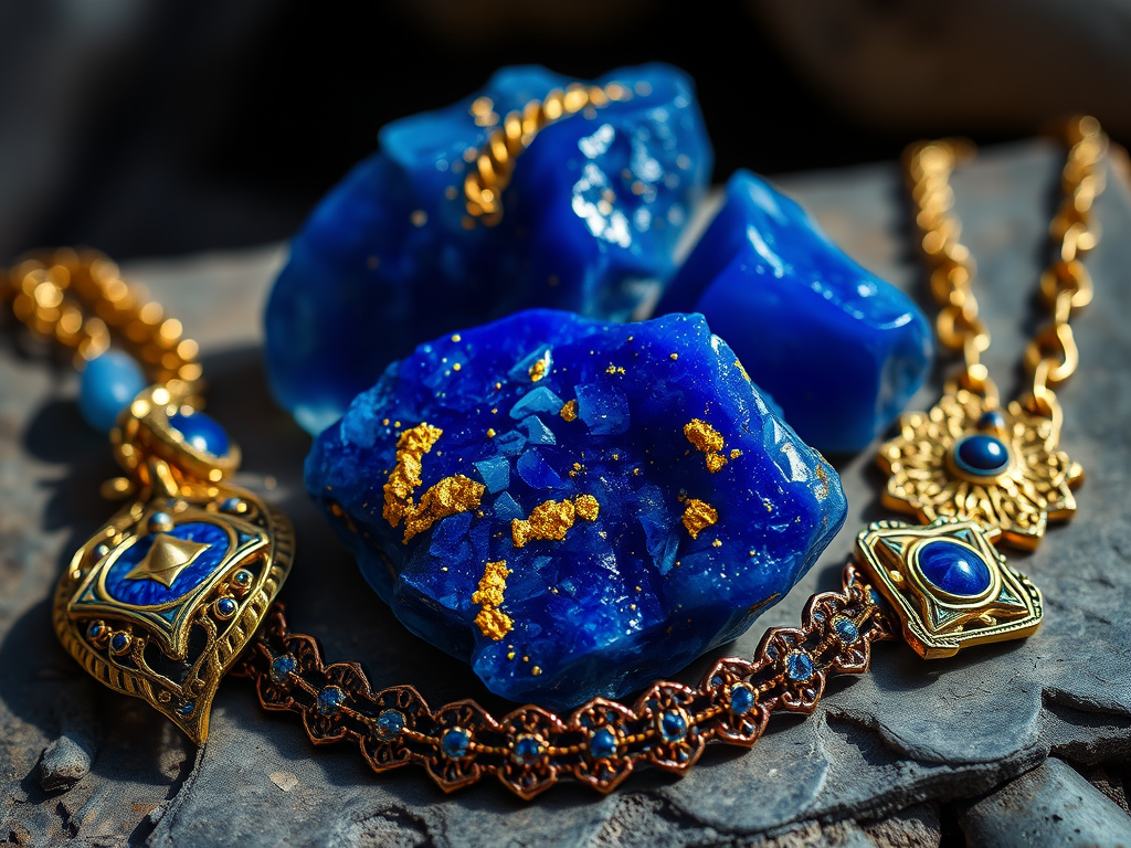 Badakhshan Lapis Lazuli stone deep blue colo